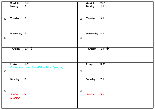 appointment book print out
